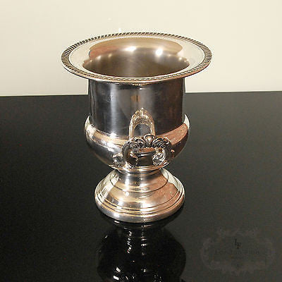 Silver plated ice sales bucket antique