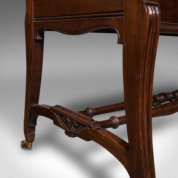 Antique Duet Music Stool, English, Recital Bench, Window Seat, Victorian, C.1870