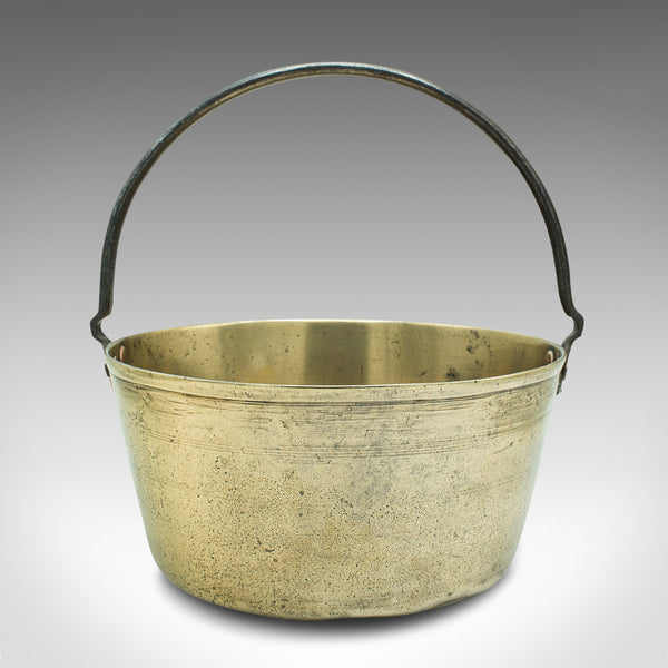 Antique Decorative Jam Pan, English, Brass Planter, Jardiniere, Georgian, C.1800