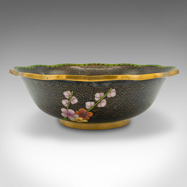 Antique Decorative Bowl, Japanese, Cloisonne, Bonbon, Grape Dish, Circa 1920