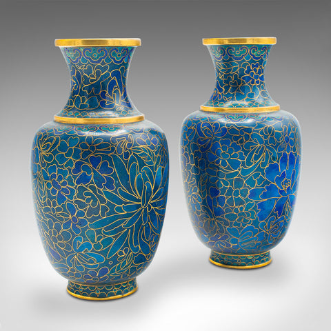 Pair of Decorative Baluster Spice Jars, Porcelain, Vase, 20th Century For  Sale at 1stDibs