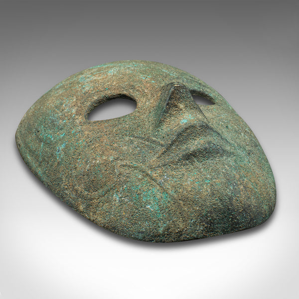 Small Antique Decorative Mask, Continental, Weathered Bronze, Georgian, C.1800