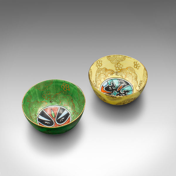 Pair Of Vintage Ceremonial Teacups, Chinese, Ceramic, Decorative Cup, Circa 1960