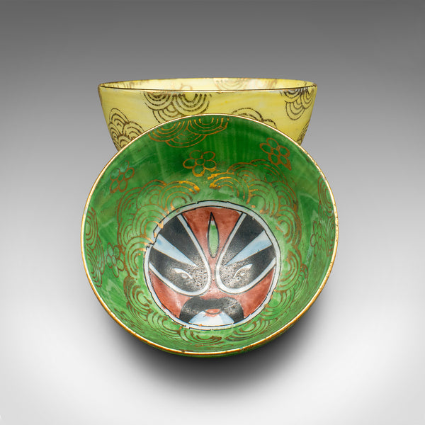 Pair Of Vintage Ceremonial Teacups, Chinese, Ceramic, Decorative Cup, Circa 1960
