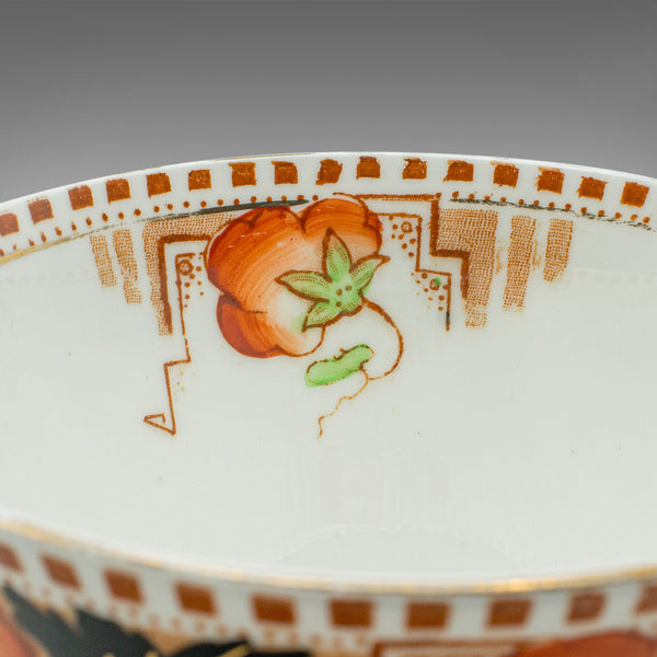 Vintage Bonbon Bowl, English, Ceramic, Confectionary, Sugar Dish, Art Deco, 1940