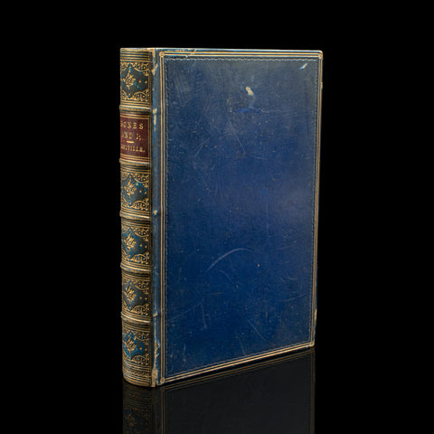 Antique Book, Bones and I, Whyte-Melville, English, Novel, Victorian, Circa 1880