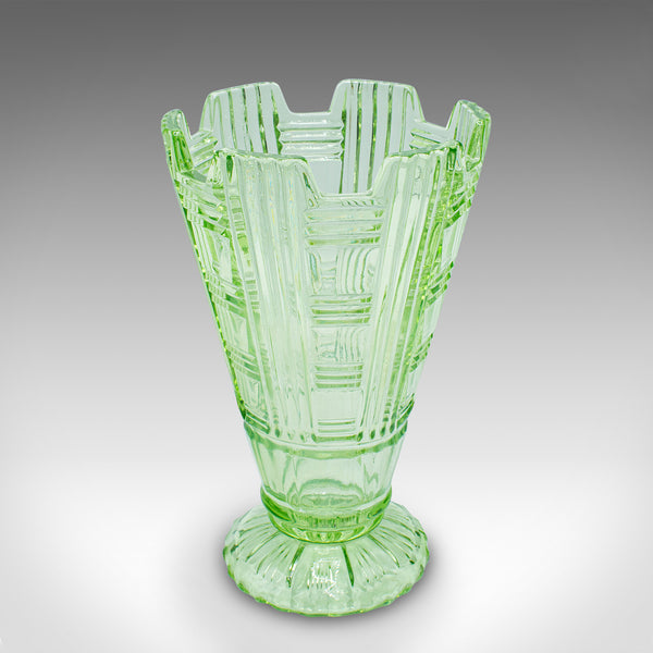 Tall Vintage Sharing Sundae Cup, English, Art Glass, Dessert Server, Circa 1930