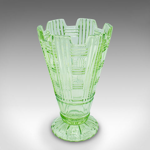 Tall Vintage Sharing Sundae Cup, English, Art Glass, Dessert Server, Circa 1930