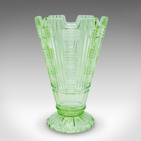 Tall Vintage Sharing Sundae Cup, English, Art Glass, Dessert Server, Circa 1930