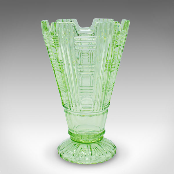 Tall Vintage Sharing Sundae Cup, English, Art Glass, Dessert Server, Circa 1930