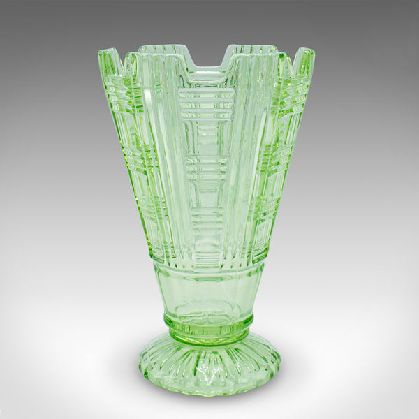 Tall Vintage Sharing Sundae Cup, English, Art Glass, Dessert Server, Circa 1930