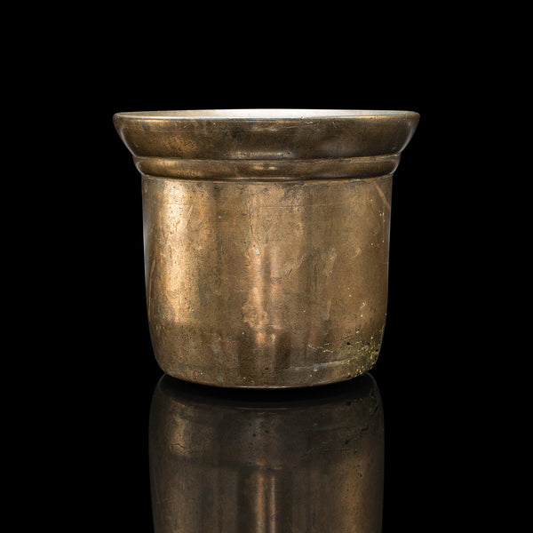 Antique Kitchen Mortar & Pestle, English, Bronze, Apothecary, Chemist, Georgian