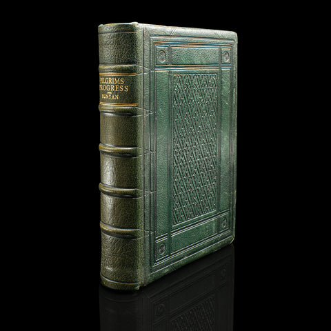 Antique Book, The Pilgrim's Progress, John Bunyan, English, Novel, Victorian