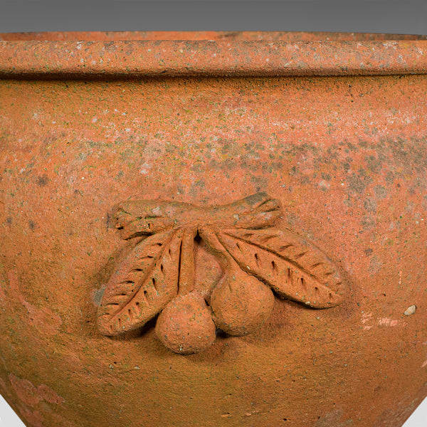 Vintage Olive Tree Planter, Italian, Terracotta, Garden, Patio, Jardiniere Pot