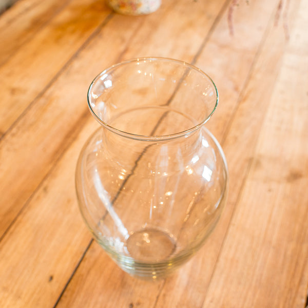 Vintage Storm Jar Light, Swedish, Glass, Hurricane Vase, Candle Holder, C.1960