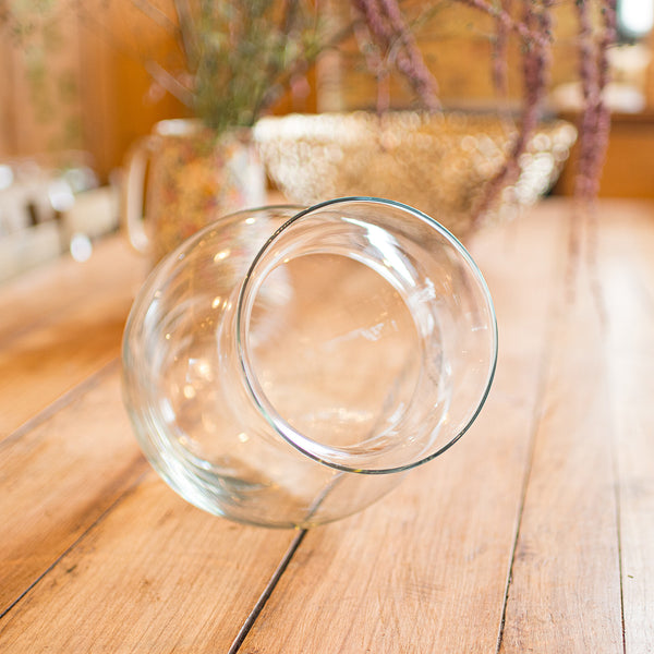 Vintage Storm Jar Light, Swedish, Glass, Hurricane Vase, Candle Holder, C.1960