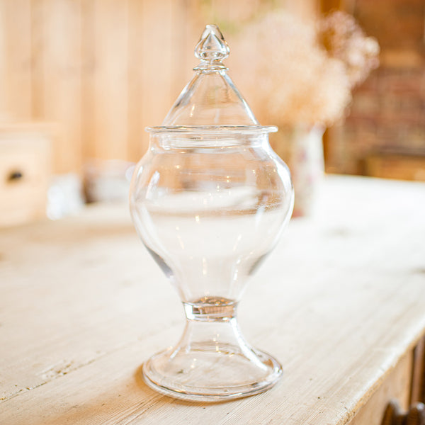 Vintage Shop's Confectionery Jar, English, Glass, Gumball, Display, Mid Century