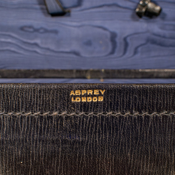 Vintage Travelling Suitcase, English, Leather Case, Asprey London, Circa 1930