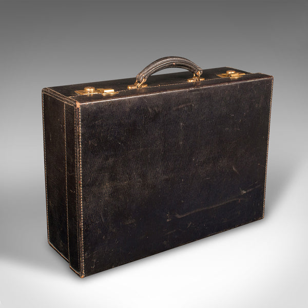 Vintage Travelling Suitcase, English, Leather Case, Asprey London, Circa 1930