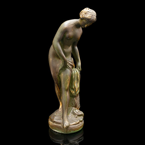 Antique Female Figure, French, Plaster Statuette, Ornament, Victorian, Classical