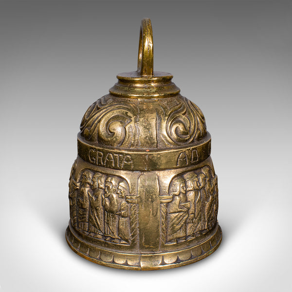 Antique Coffee House Bell, Italian, Brass, Wall Mounted, Cafe, Edwardian, C.1910