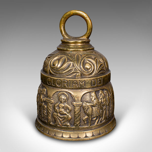 Antique Coffee House Bell, Italian, Brass, Wall Mounted, Cafe, Edwardian, C.1910