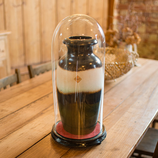 Tall Victorian Antique Collector's Dome, English Glass, Taxidermy Showcase, 1880