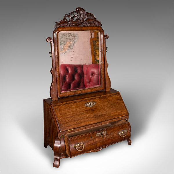 Antique Bureau Mirror, English, Dressing Table, Boudoir, Georgian, Circa 1800