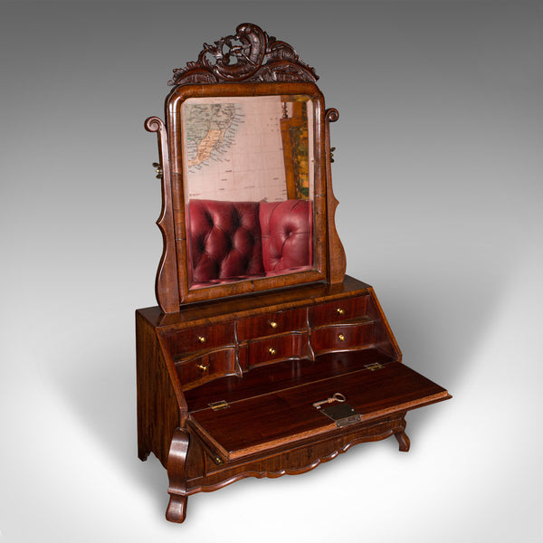 Antique Bureau Mirror, English, Dressing Table, Boudoir, Georgian, Circa 1800