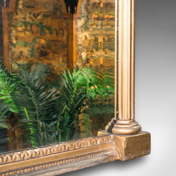 Tall Antique Pier Mirror, English, Giltwood, Neoclassical Taste, Georgian, 1820