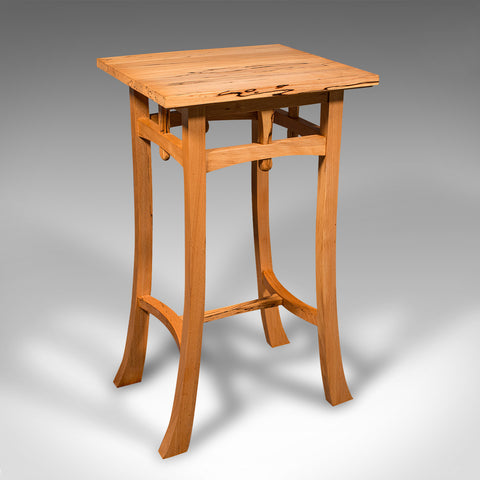 Contemporary Jardiniere Stand, English, Beech, Side Table, Cotswold School Taste