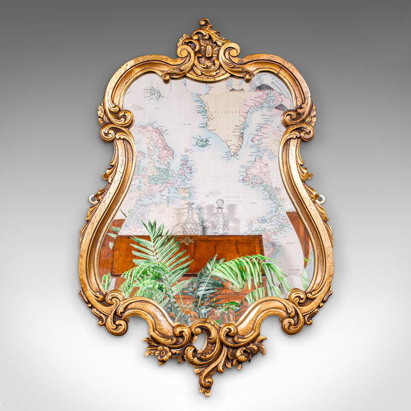 Antique Baroque Wall Mirror, French, Giltwood, Vanity, Hallway, Edwardian, 1910