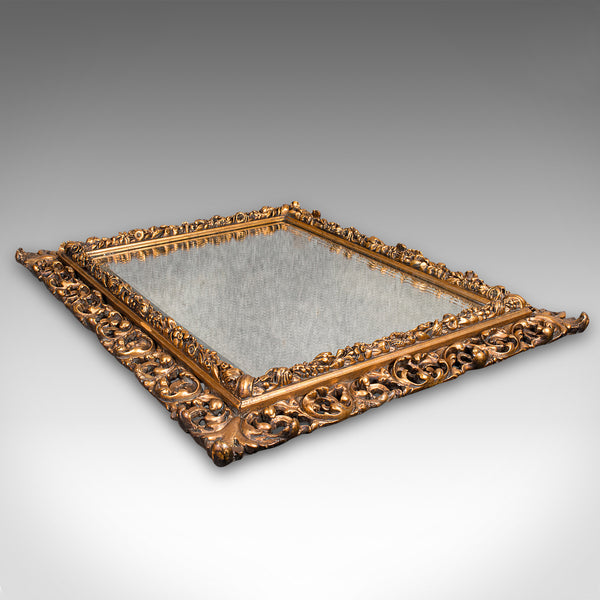 Vintage Wall Mirror, French, Giltwood, Hall, Lounge, Ornate, Mid Century, C.1950