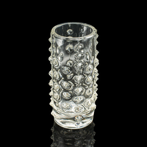 Small Vintage Bohemian Flower Vase, Czech, Art Glass, Posy Sleeve, Circa 1970