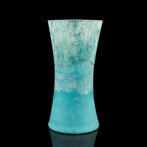 Contemporary Display Vase, English, Art Glass, Flower Sleeve, Straw Silk Finish