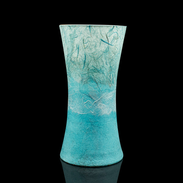 Contemporary Display Vase, English, Art Glass, Flower Sleeve, Straw Silk Finish