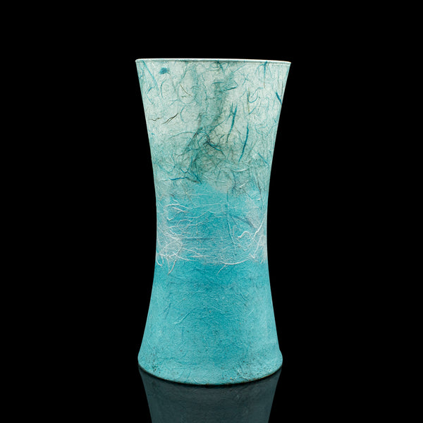 Contemporary Display Vase, English, Art Glass, Flower Sleeve, Straw Silk Finish