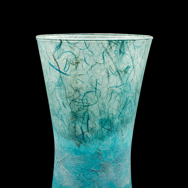 Contemporary Display Vase, English, Art Glass, Flower Sleeve, Straw Silk Finish