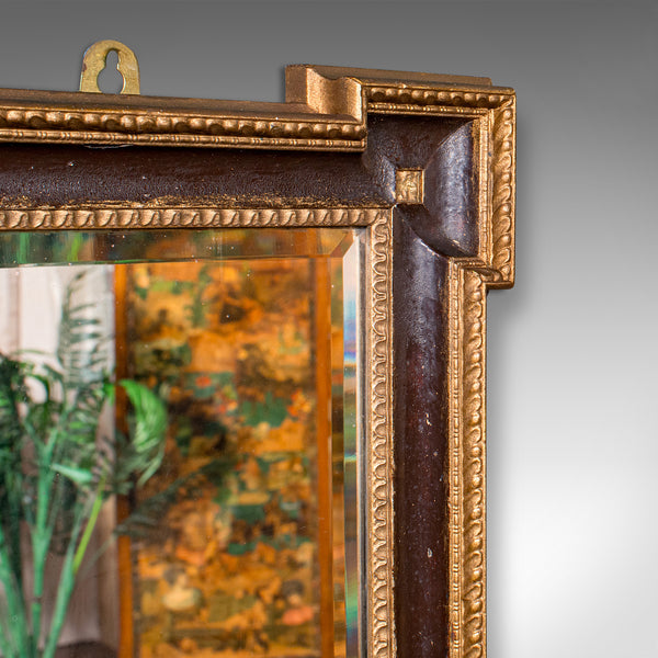 Small Antique Vanity Mirror, English, Gilt Gesso, Hall, Neoclassical, Victorian