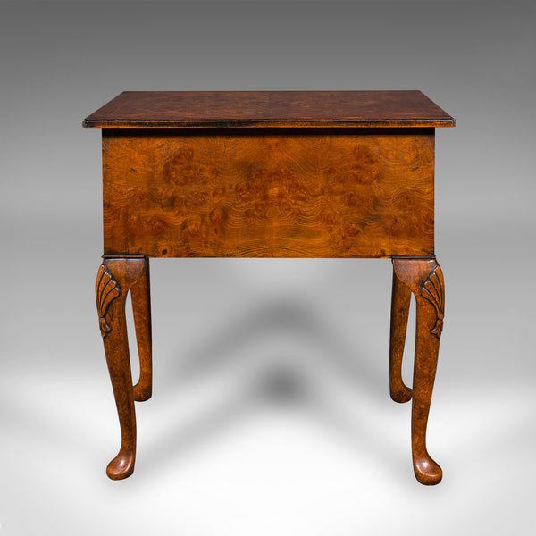 Vintage Georgian Revival Side Table, English, Walnut, Lowboy, Reception, Hallway