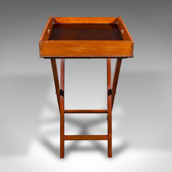 Antique Butler's Stand, English, Serving Tray, Drinks Rest, Victorian, C.1860