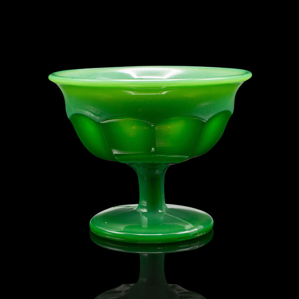 Small Vintage Ice Cream Bowl, English, Glass, Dessert Dish, Art Deco, Circa 1930