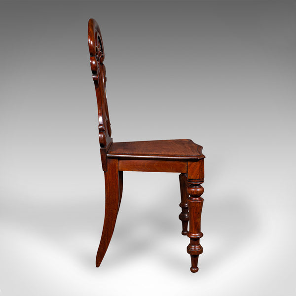 Antique Hall Chair, Scottish, Walnut, Occasional, Reception Seat, Regency, 1820