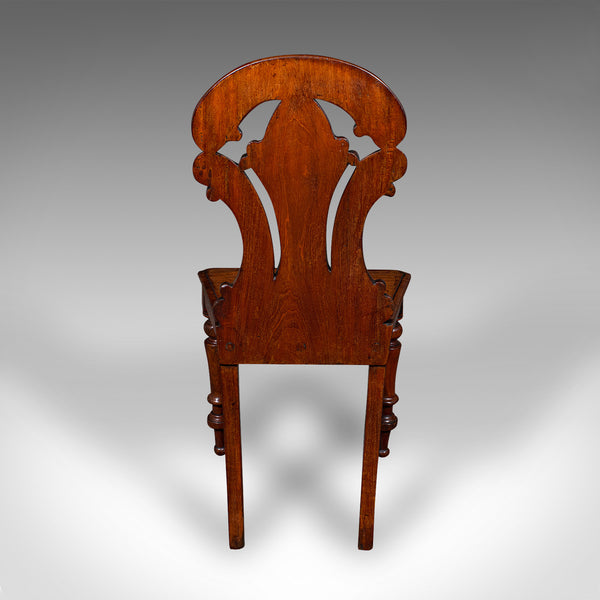 Antique Hall Chair, Scottish, Walnut, Occasional, Reception Seat, Regency, 1820