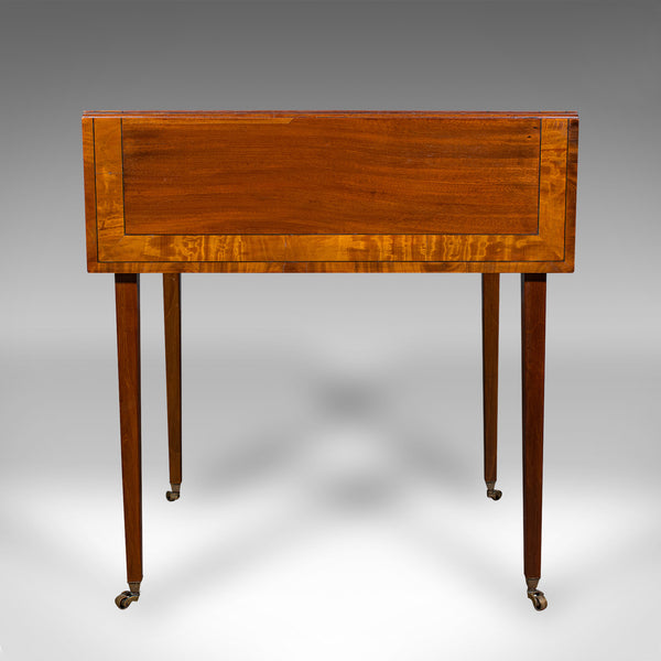 Antique Pembroke Table, English, Drop Leaf, Occasional, Tea, Regency, Circa 1820