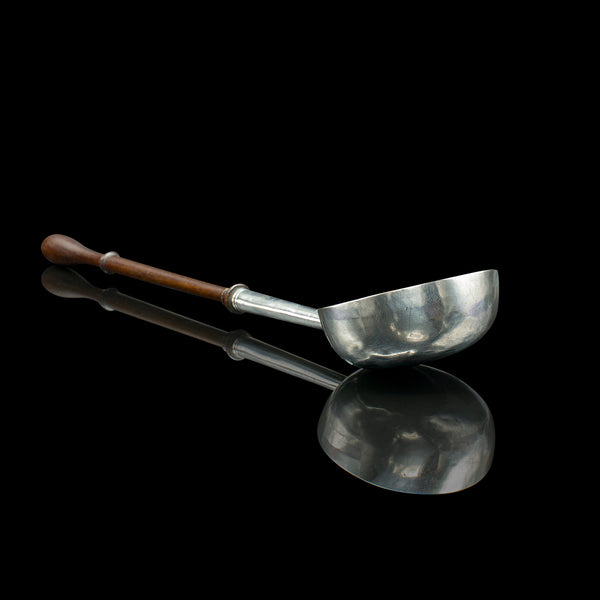 Antique Toddy Ladle, English, Silver, Long Serving Spoon, Hallmarked, Georgian