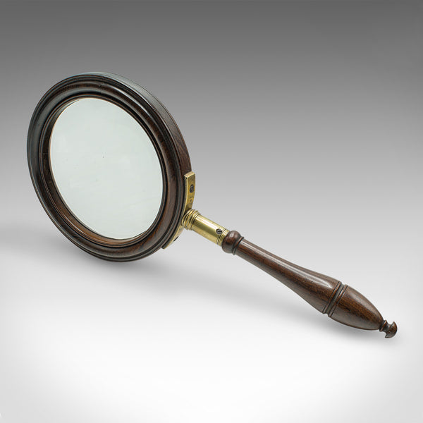 Large Antique Cartographer's Magnifying Glass, English, Library, Optic, Georgian