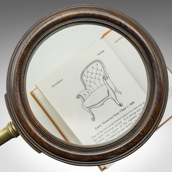 Large Antique Cartographer's Magnifying Glass, English, Library, Optic, Georgian