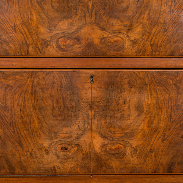 Large Antique Gentleman's Tallboy, English, Walnut, Chest of Drawers, Victorian