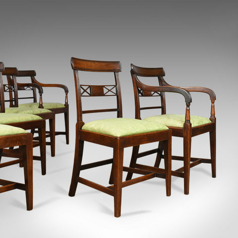 Set of Six Antique Dining Chairs, English, Regency, Mahogany, C19th Circa 1820 - London Fine Antiques